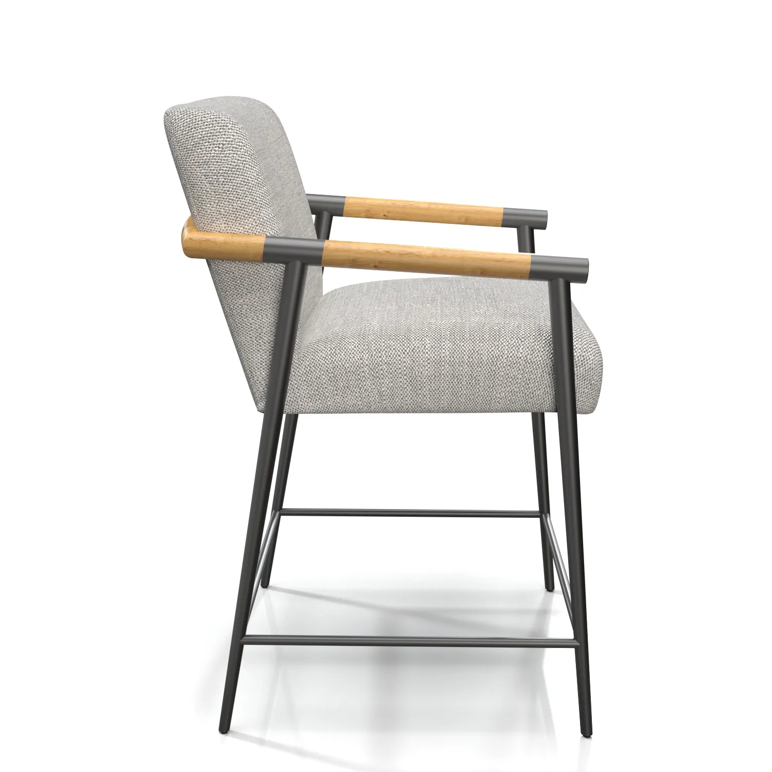 Rowen Counter Stool In Raven 3D Model_03